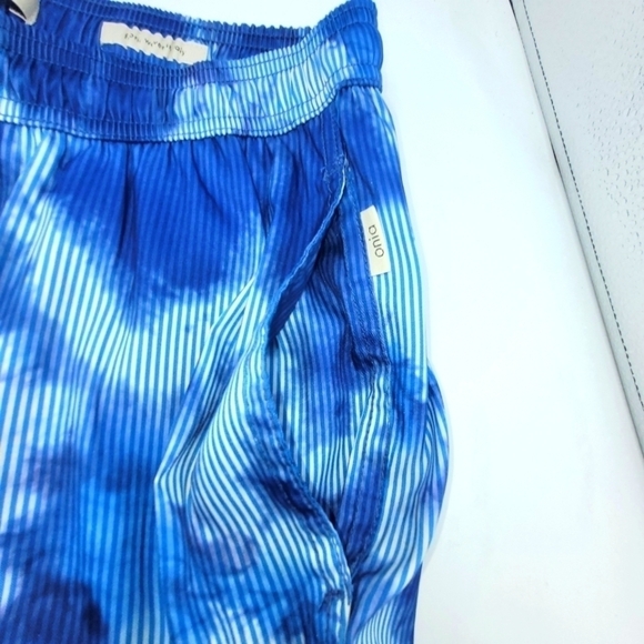 Onia "Charles 7" Ocean Blue Tie Dye Stripe printed swim shorts Size S - Picture 2 of 11